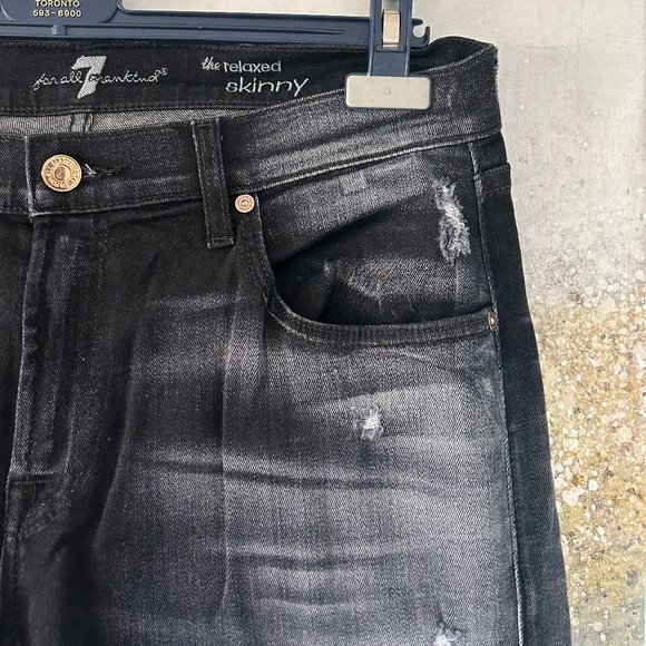 🇺🇸 7 For All Mankind The Relaxed Skinny Jeans (NWOT) - Picture 4 of 14
